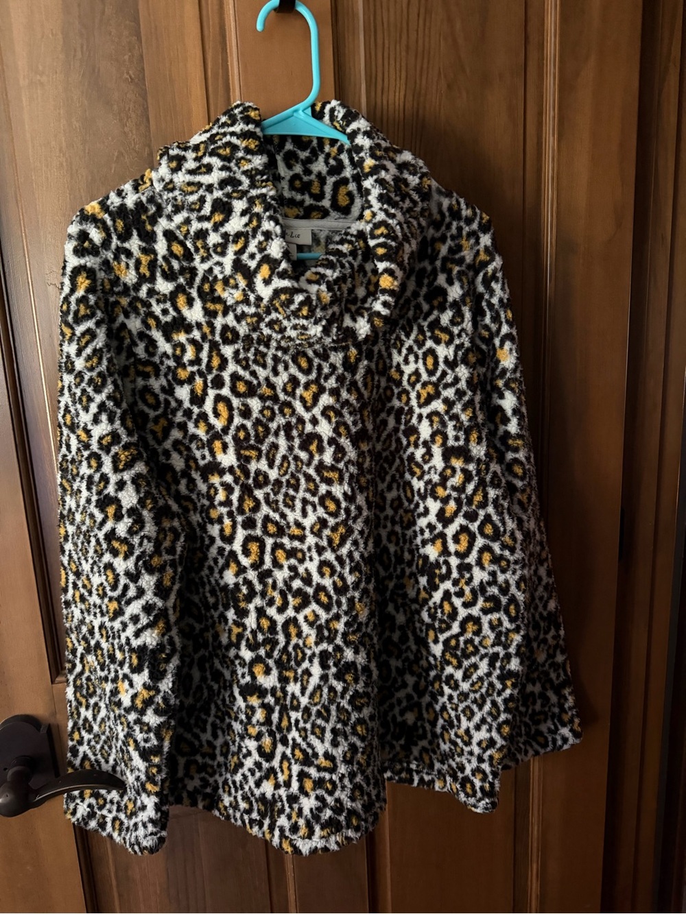 Style & Co. Leopard-Print Pullover in Black, White & Yellow